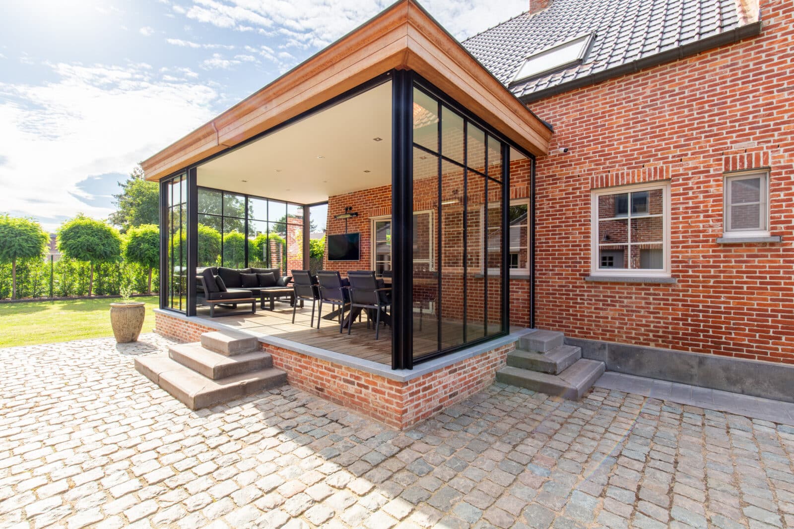 pergola op maat van Miniflat