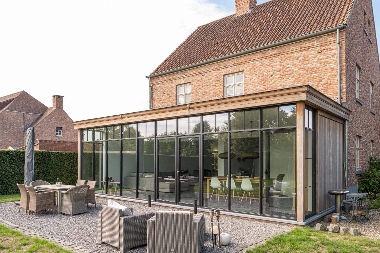 houten veranda van Miniflat